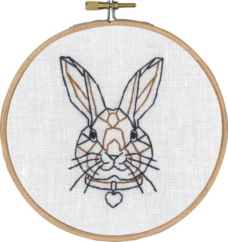 Broderi Kit - Kanin i streg