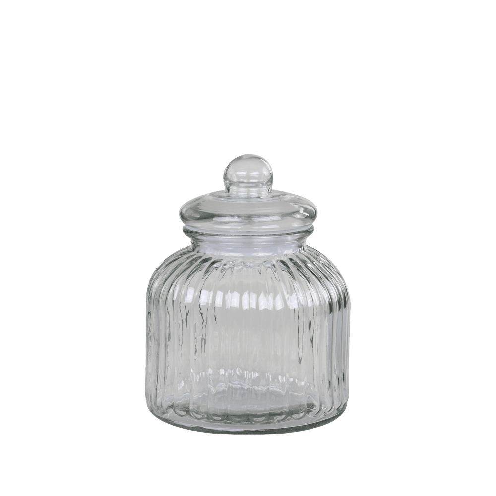 OPBEVARINGSGLAS m. riller - Lille