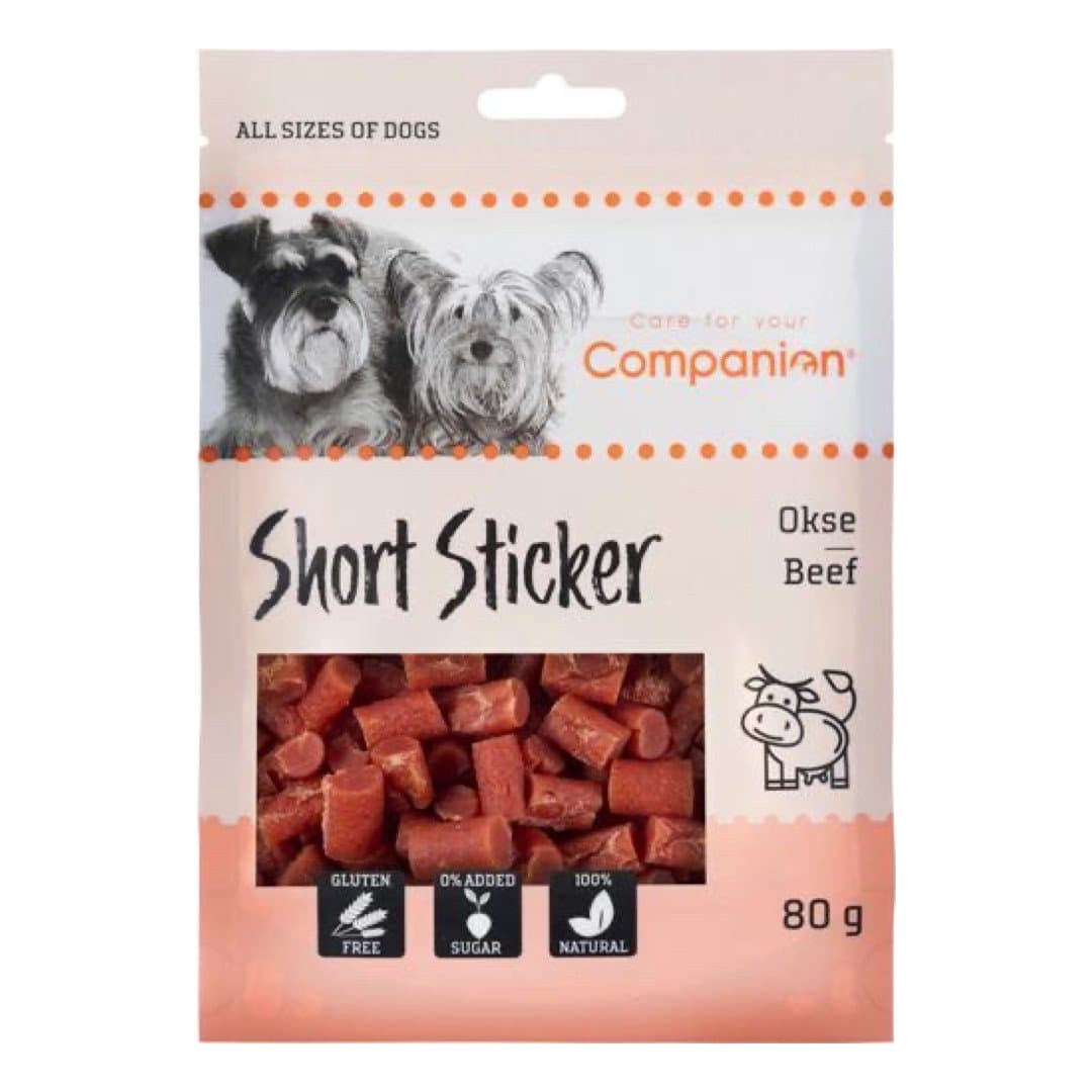 Companion Short Sticker M/Oksekød 80 g