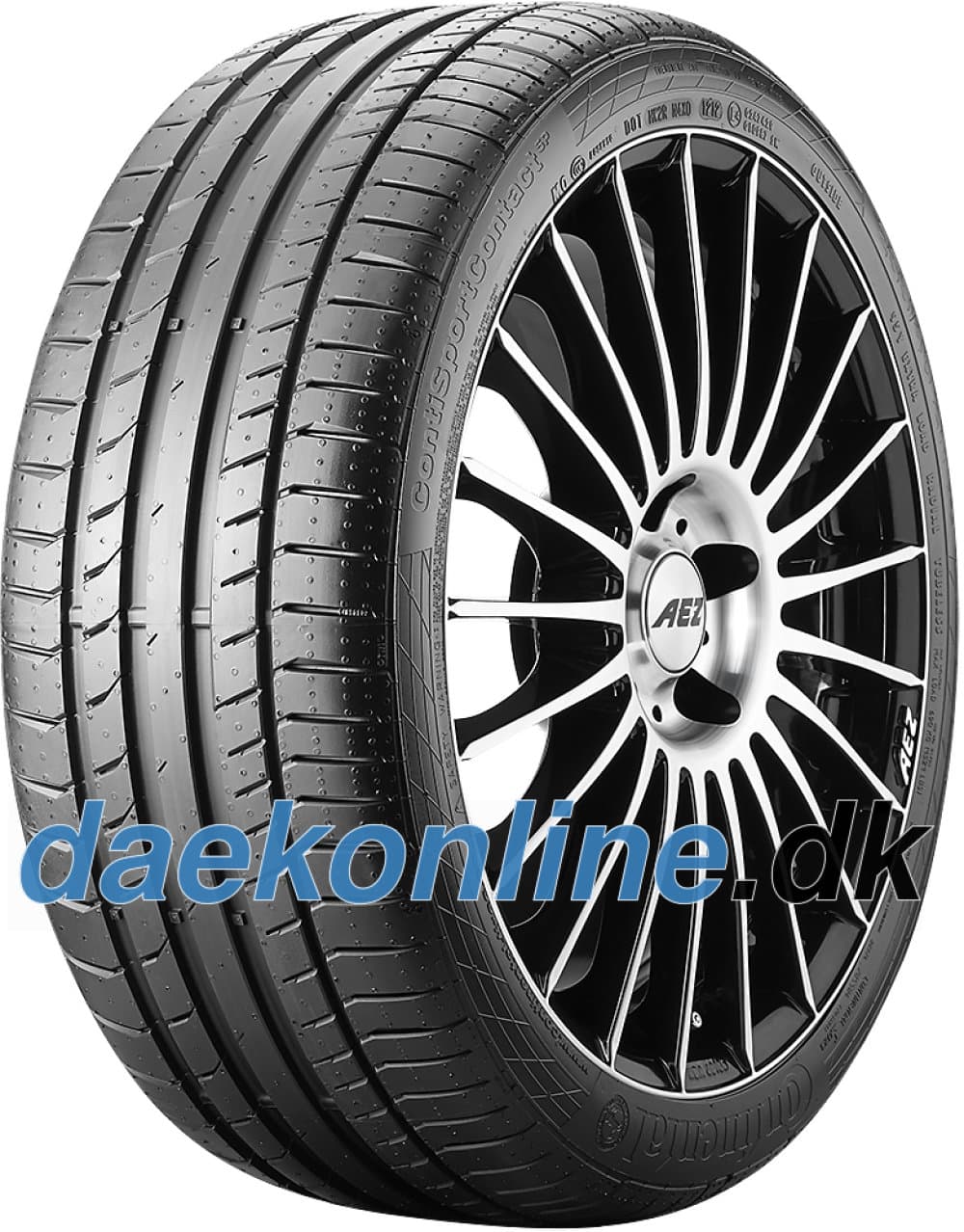 Continental ContiSportContact 5 P ( 255/40 ZR20 (101Y) XL N0, Med fælgribbe )