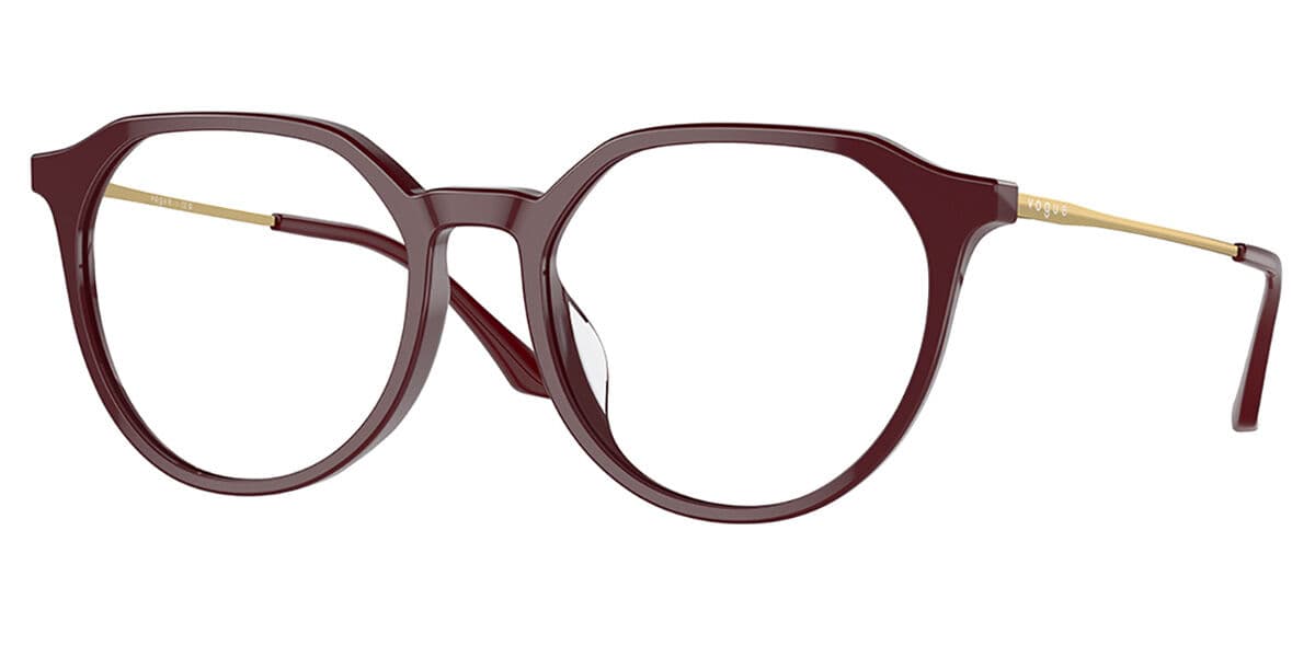 Vogue Briller VO5430D Asian Fit 2139 53 Briller Kvinder Burgunder