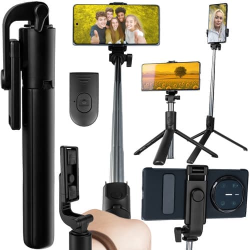 Selfiestang/stativ + fjernbetjening