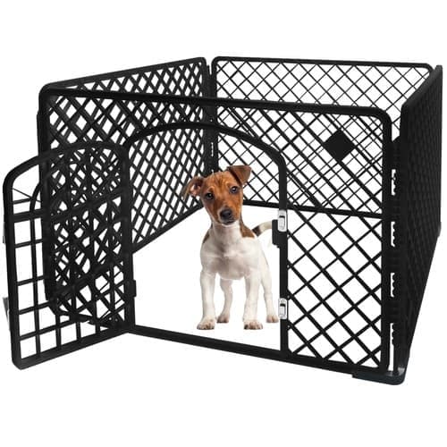 Hvalpeindhegning / Legeindhegning til Hund - 90x90x60 cm
