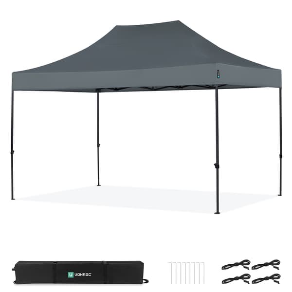 VONROC Partytelt 3×4,5 m – Premium Easy‑Up – Pavillon | Vandtæt – Modulært design – Stålramme – UV 50+ – Inkl. opbevaringstaske –
