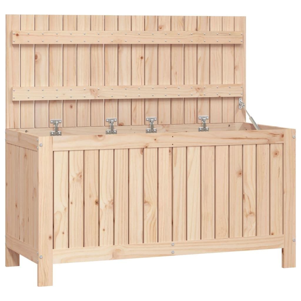 vidaXL opbevaringskasse til haven 115x49x60 cm massivt fyrretræ