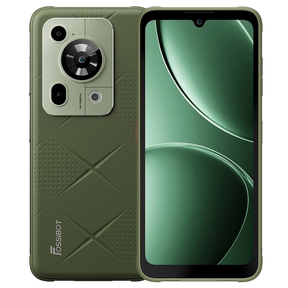 FOSSiBOT F112 Pro 5G Robust Telefon Grøn