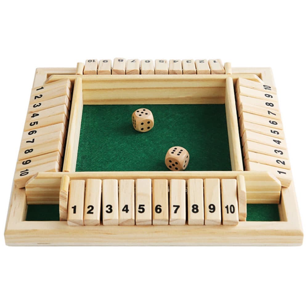 Shut The Box for 2-4 spillere - klassisk terningspill for hele familien