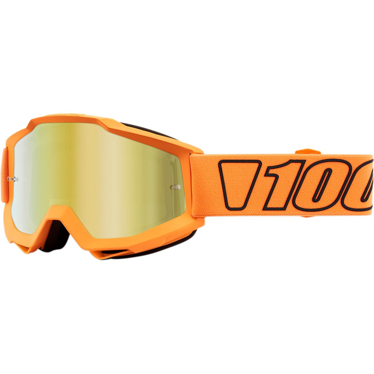 100% Accuri Cross Briller Luminari Orange med Guld Spejl