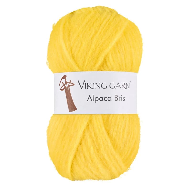 Viking Bris - 344 Citrongul, Alpacagarn, fra Viking