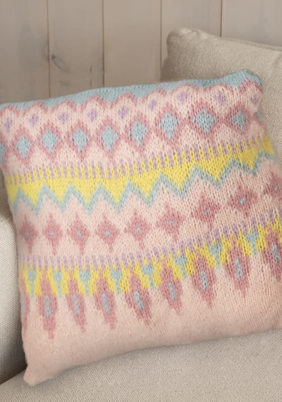 Evelina pude - Viking Design 2427-15 Kit - 50 x 50 cm - Viking Alpaca Bris, fra Viking