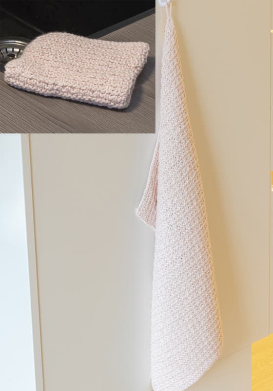 Leia håndklæde og klud - Viking Design 2427-18D Kit - 30 x 45/25 x 25 cm - Viking Linus, fra Viking