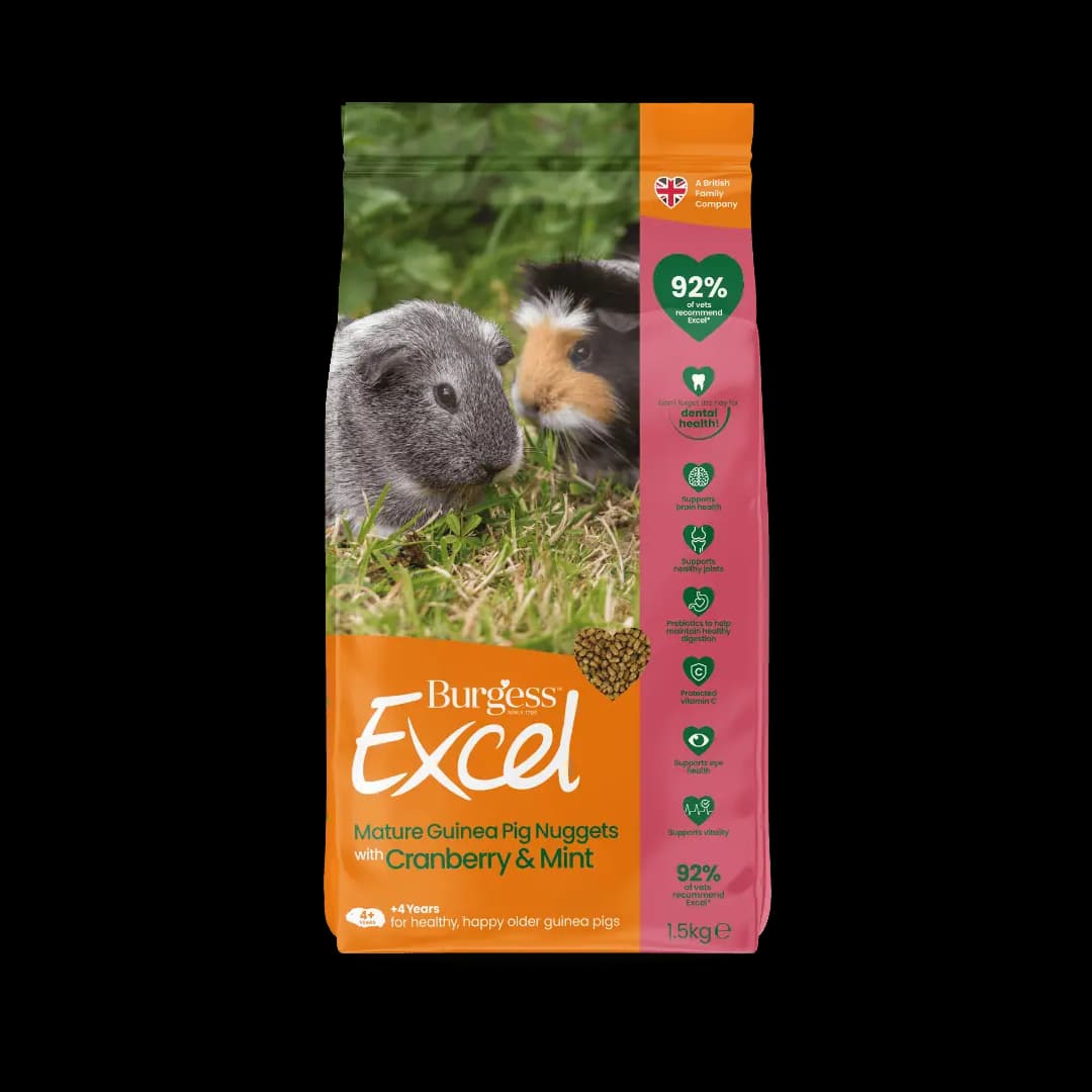 Burgess Excel Marsvin Mature +4 år 1,5kg