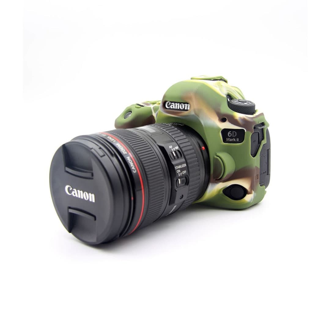 Canon EOS 6D beskyttelsesetui i blødt silikone - Kamuflage