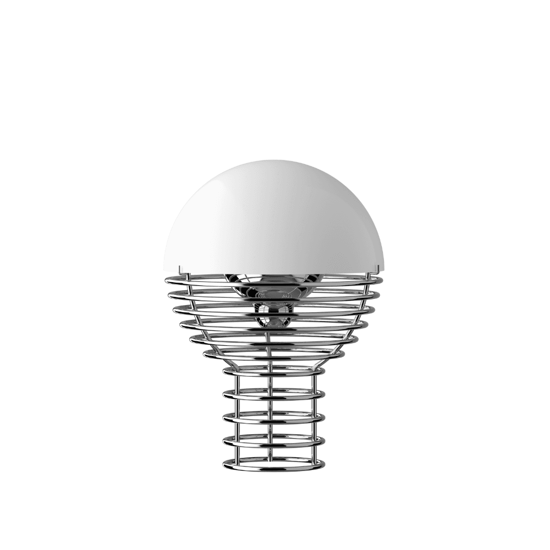 Wire Portable Bordlampe - Hvid - Verpan