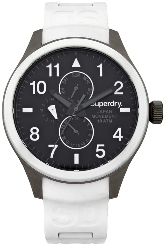 Superdry Herreur SYG110W Classic Sort/Gummi Ø44 mm