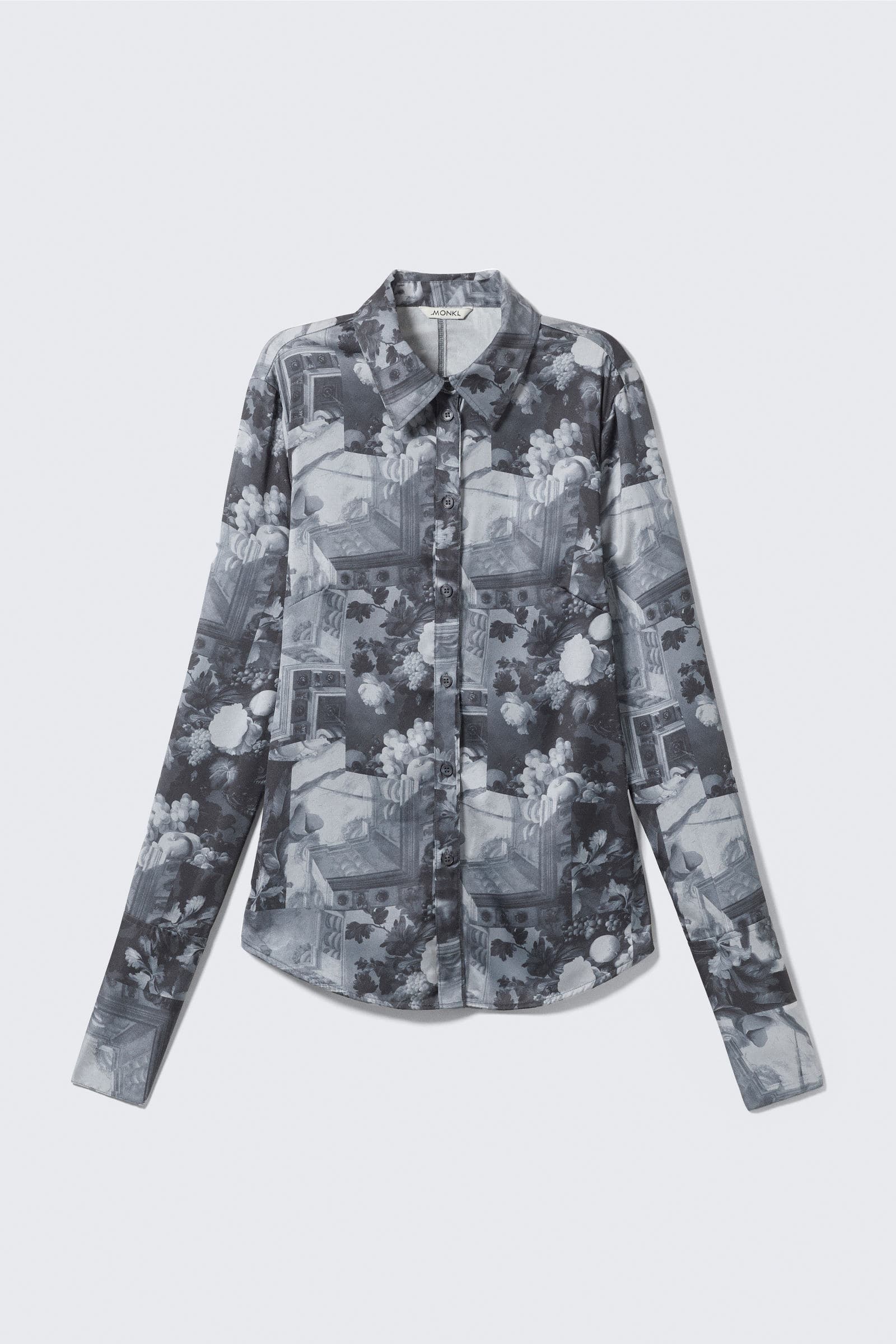 Slim Fit Printed Button-Up Shirt