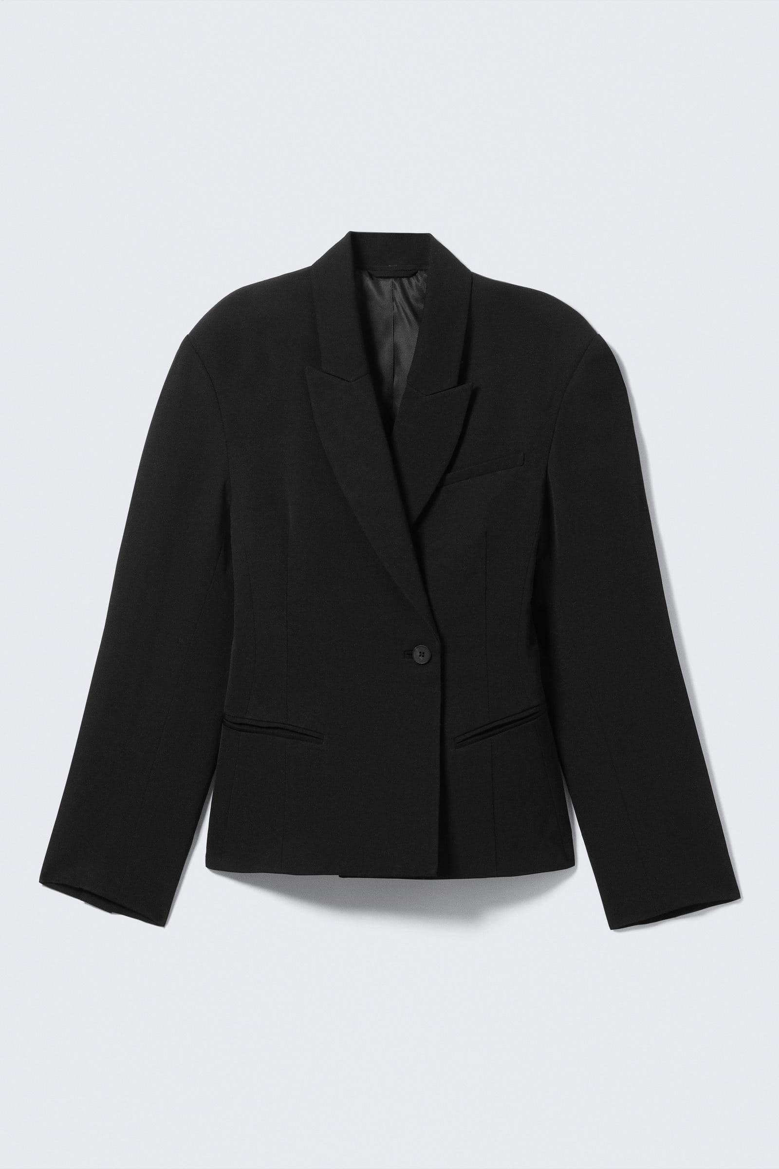 Waisted Linen-Blend Blazer