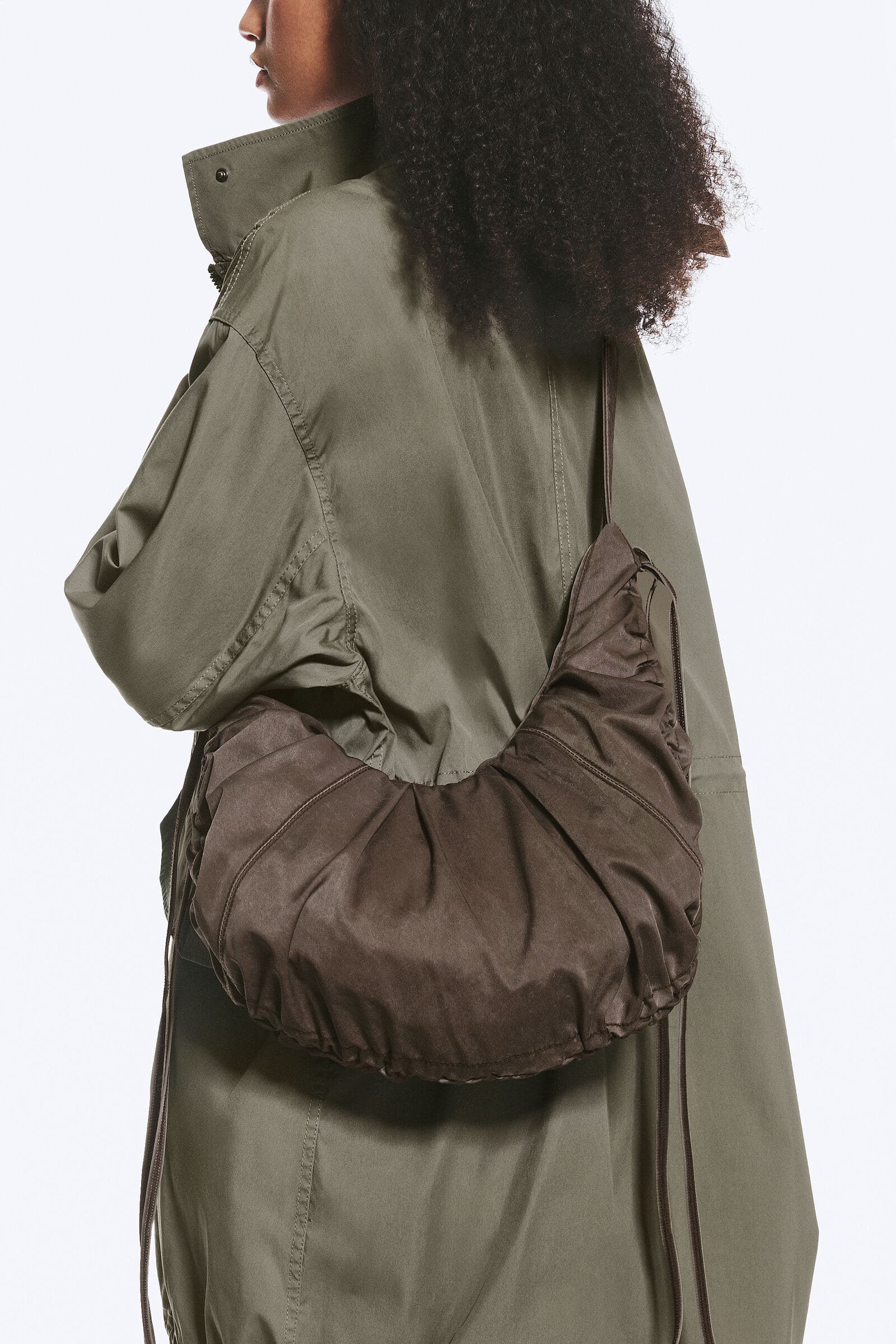 Ruched Crossbody Bag