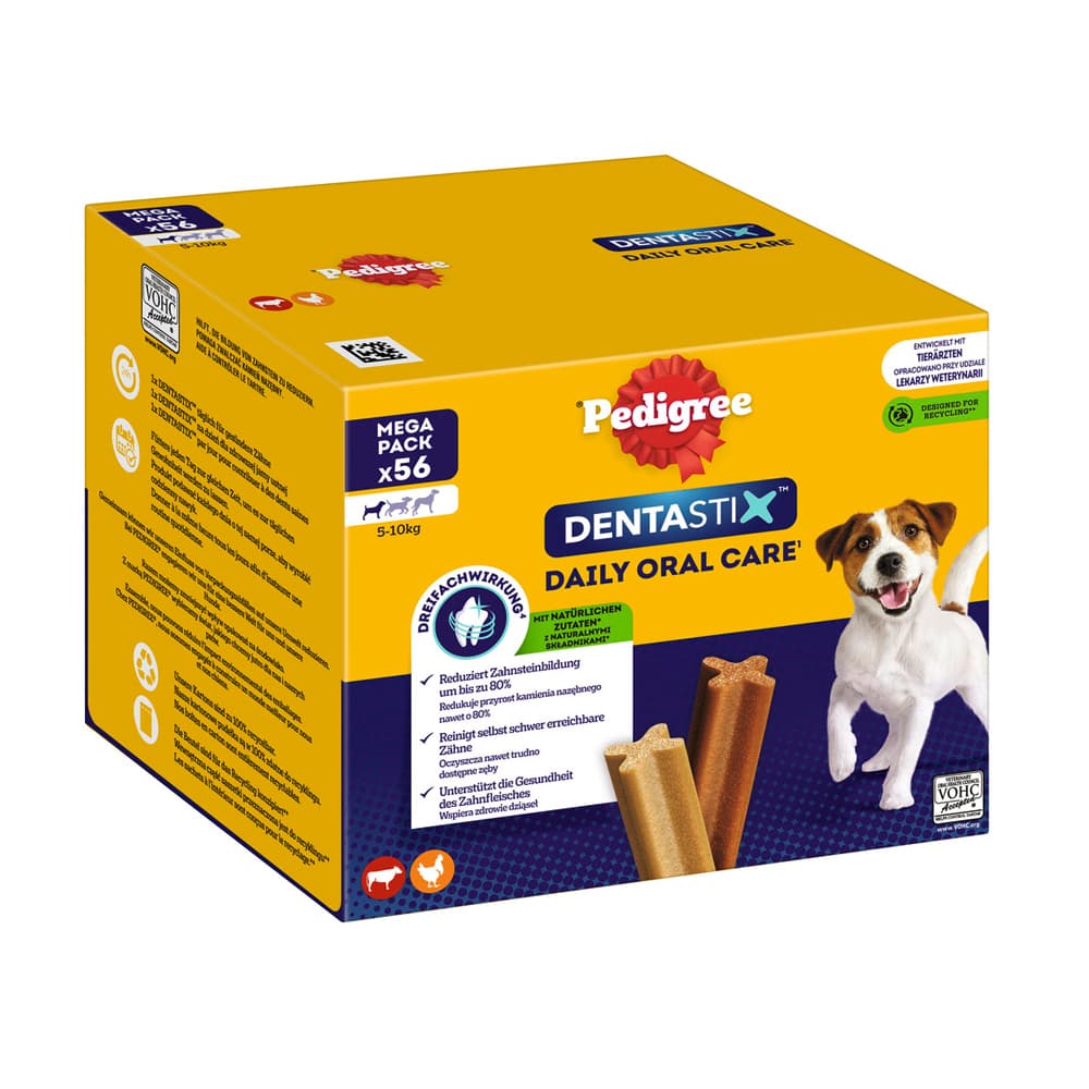 konomipakke: 168 x Pedigree DentaStix / Fresh - Small (5-10 kg)