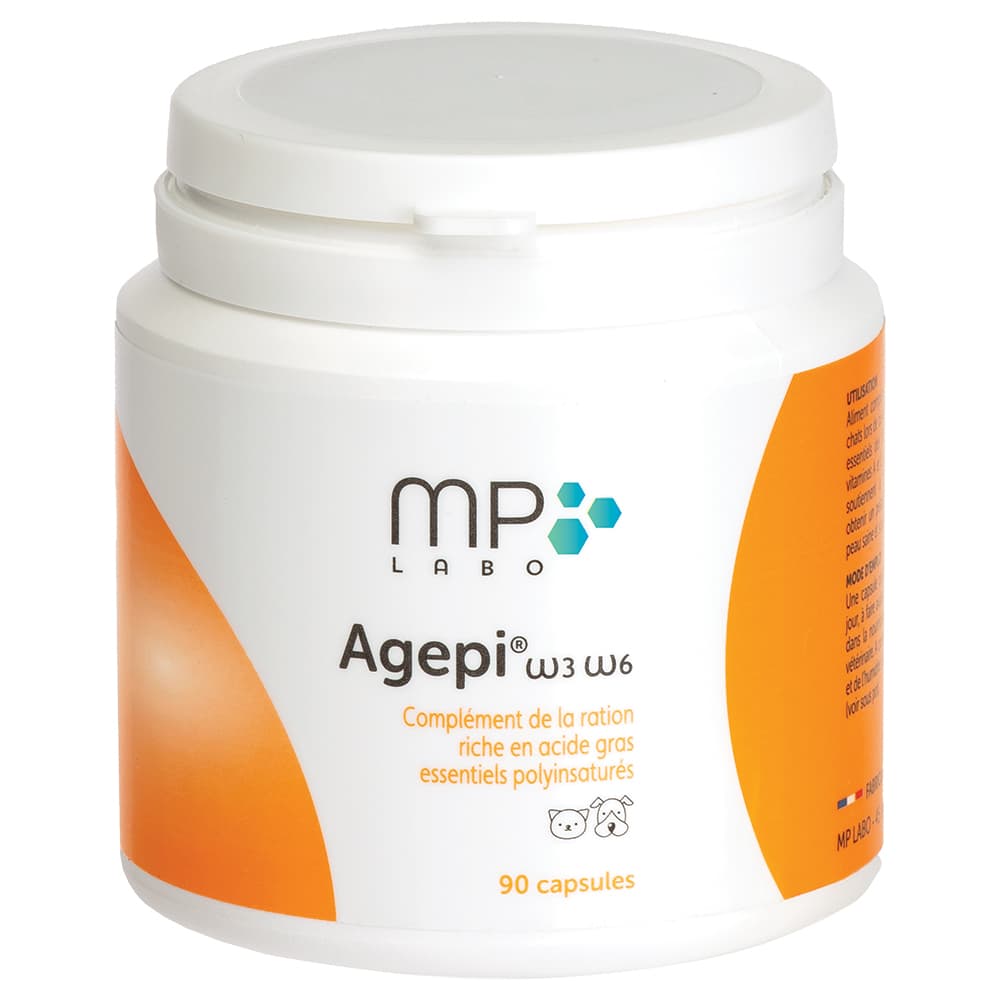 MP Labo Agepi omega 3 & 6 til hunde og katte - 90 kapsler