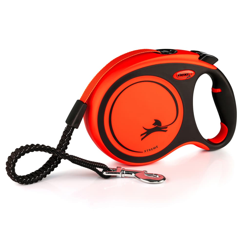 flexi Xtreme snorline orange, 8 m - Størrelse L: op til 55 kg