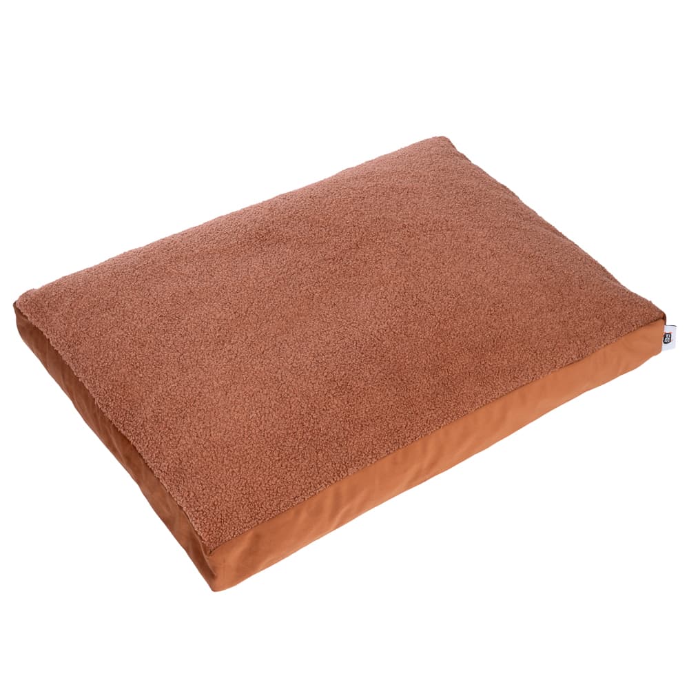 TIAKI hundemadras Teddy, kobber - Størrelse M: L 70 x B 50 x H 10 cm