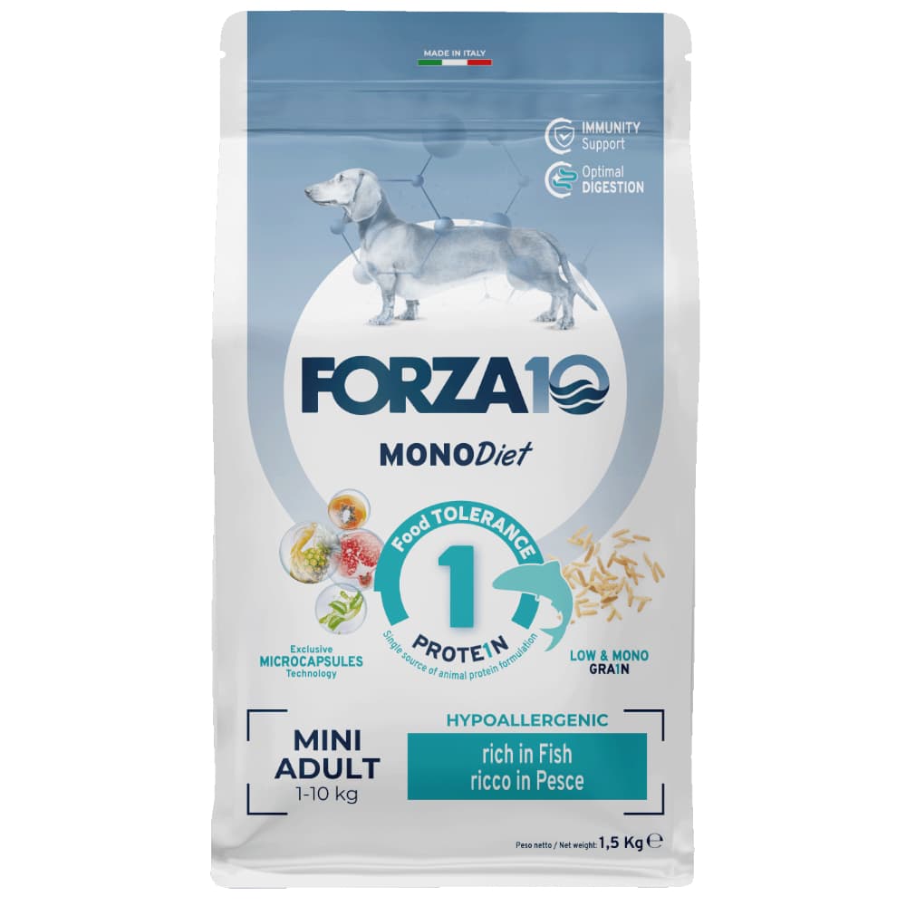 Forza 10 Mini Diet Low Grain med Fisk - 1,5 kg