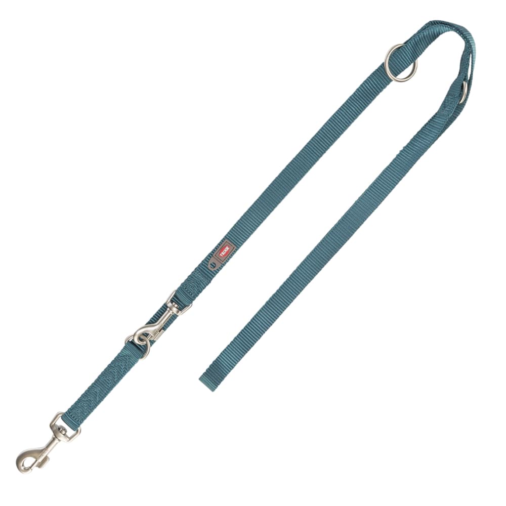 Trixie Premium forlnger til hundesnor, petrol - Strrelse M - L: 200 cm lang, 20 mm bred
