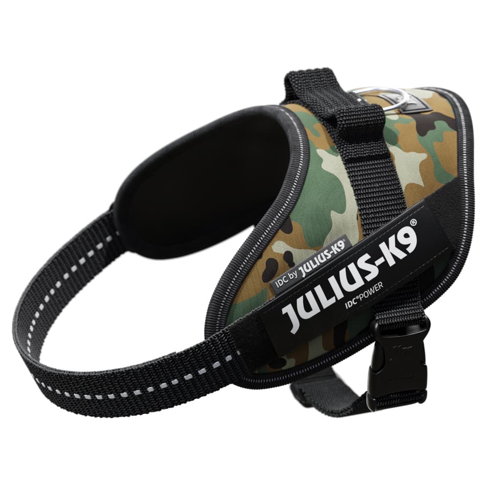 JULIUS-K9 IDC® hundesele, camouflage - Størrelse S: Brystomfang 49 - 67 cm
