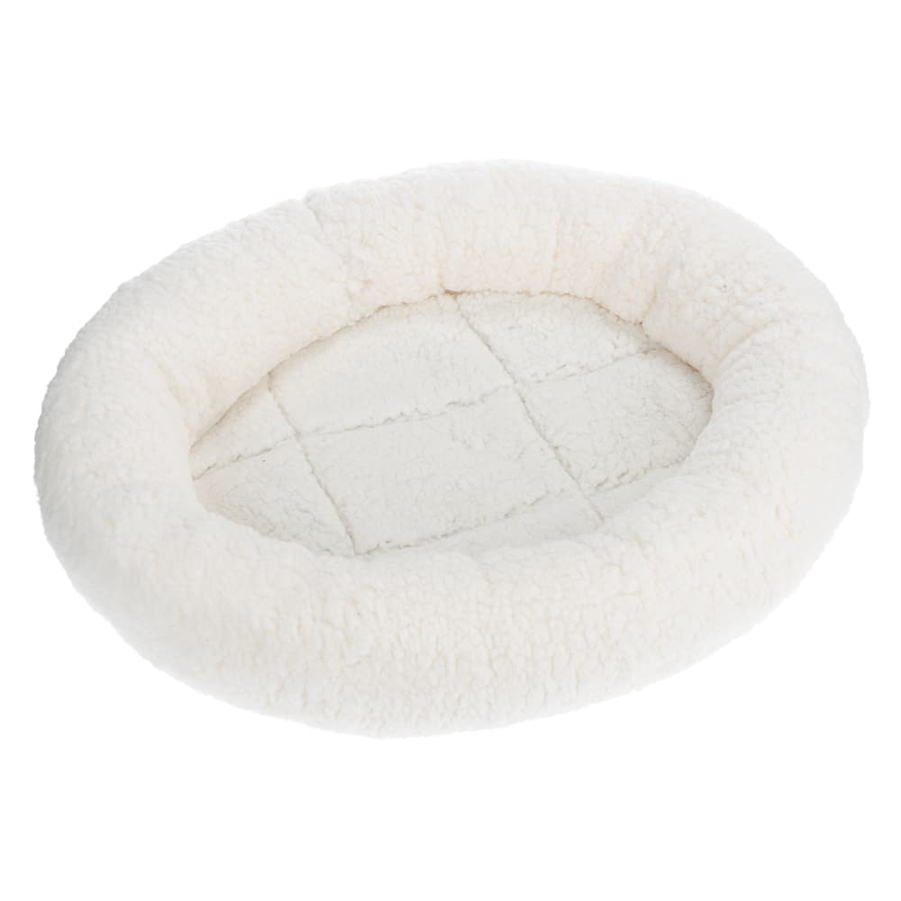 Fluffy 2in1 hyggeseng - Hvid/brun