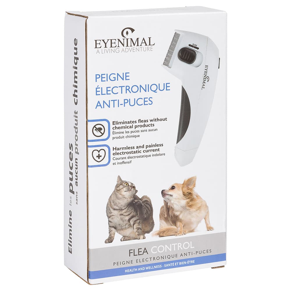 EYENIMAL Flea Control Loppekam - L 16,5 x B 8 x H 3 cm