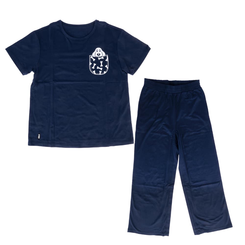 TIAKI Pet Parent Pet Love pyjamas - Størrelse S, mørkeblå