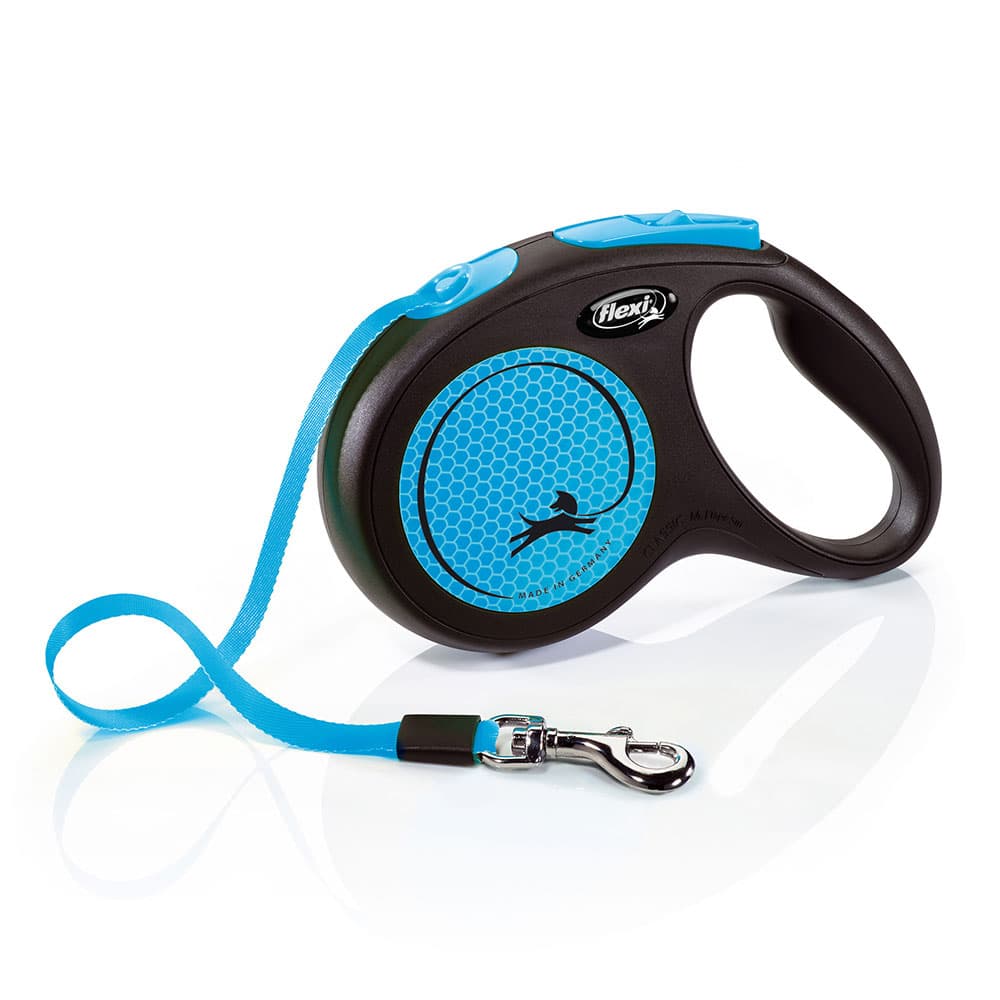 flexi New Neon bndline bl, 5 m - M: op til 25 kg