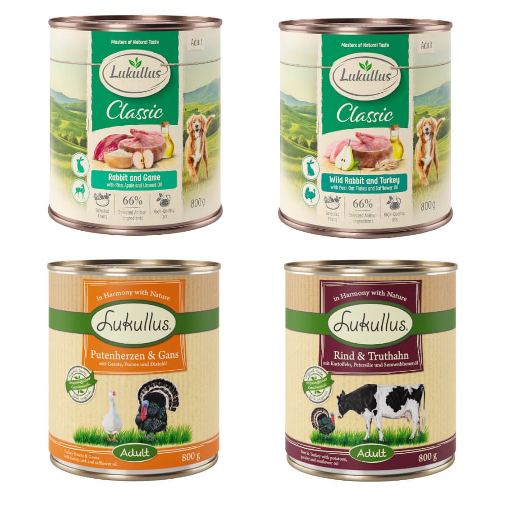 Økonomipakke Lukullus Adult 24 x 800 g - Variant IV