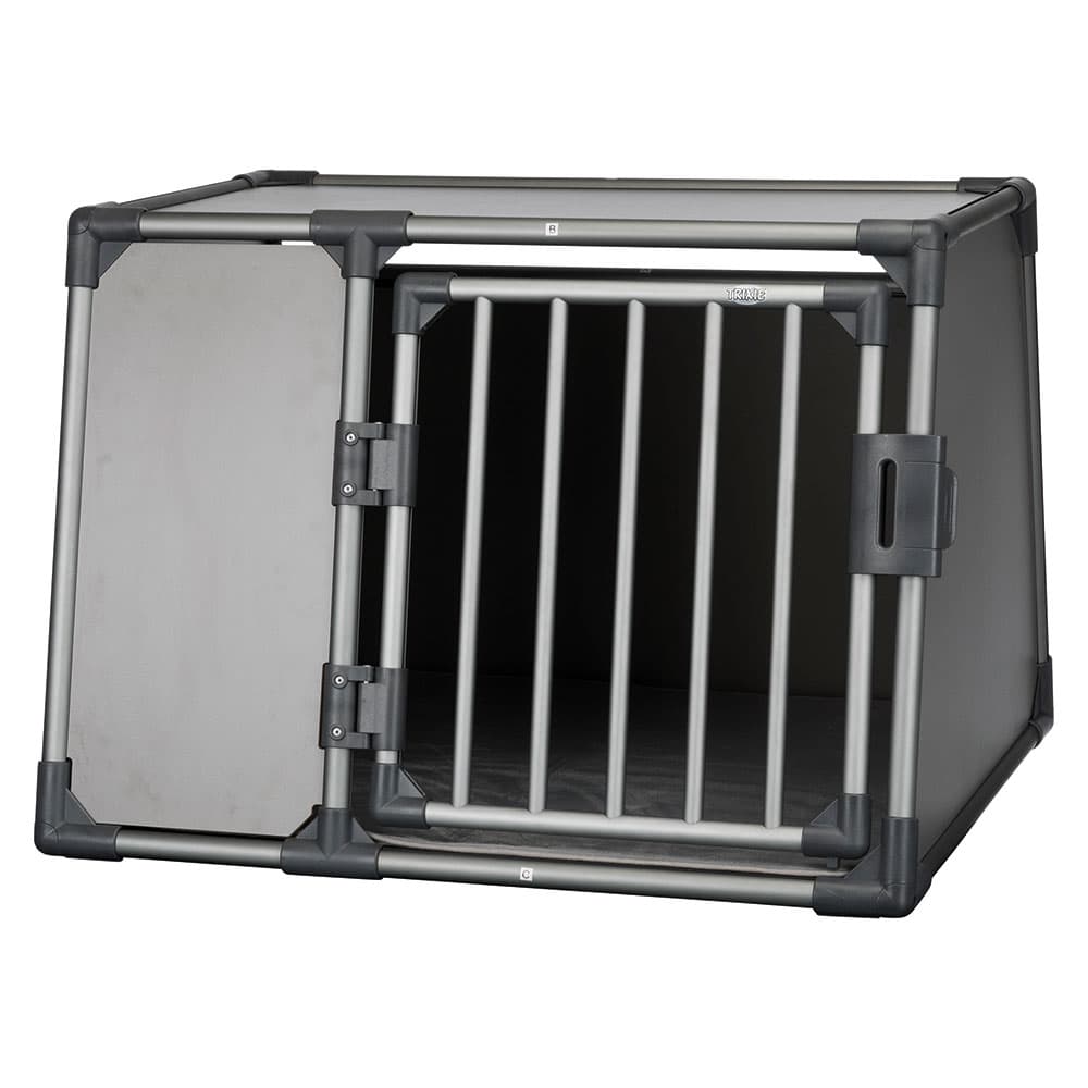 Trixie Transportbur Aluminium grafit - L: B 92 x T 78 x H 64 cm