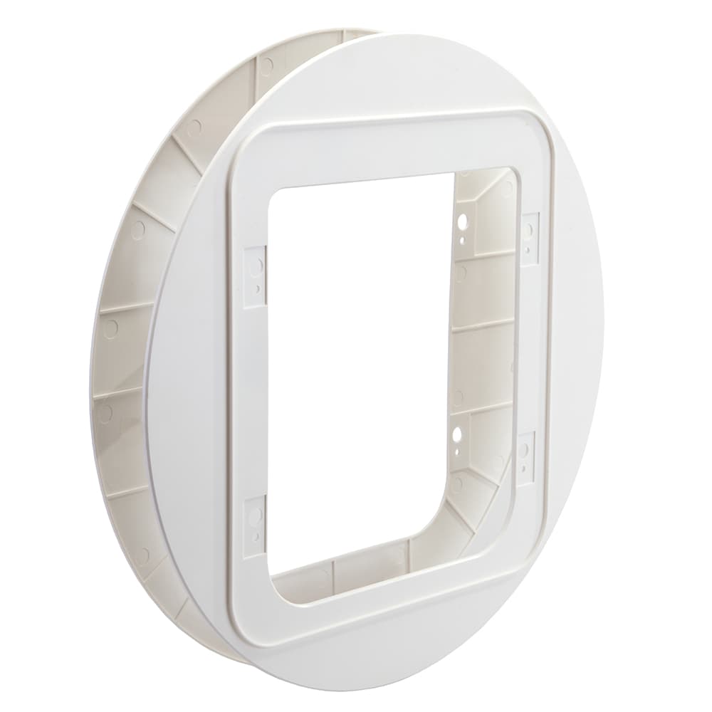 SureFlap kattelem med chip - Tilbehør: Monteringsadapter, hvid (UDEN katteklap)