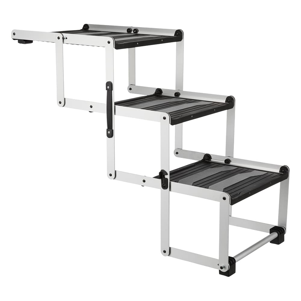 Trixie Friends on Tour 3-trins foldetrappe, Aluminium/TPR - L 120 x B 37 x H 50 cm / L 100 x B 37 x H 57 cm