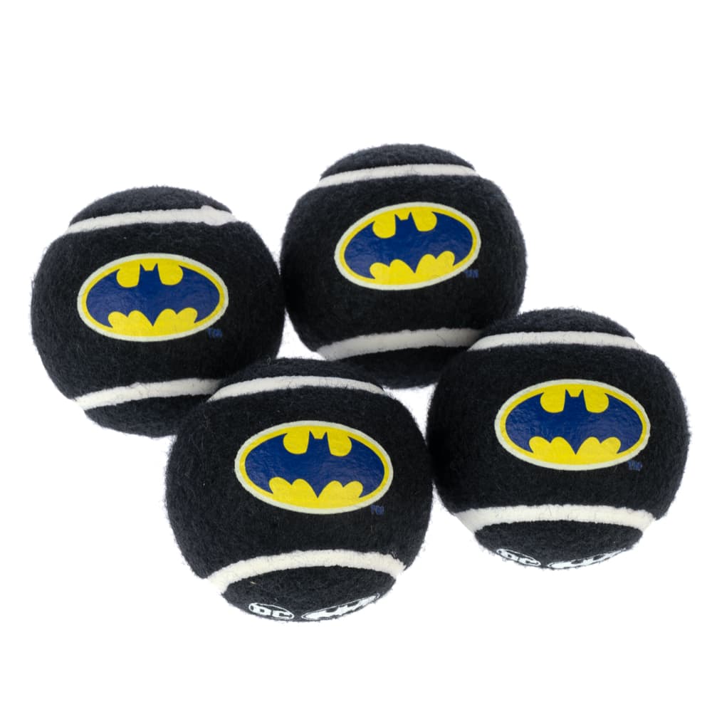 Warner Bros™ DC Batman tennisboldsæt - 4 stykker (Ø 6,3 cm hver)