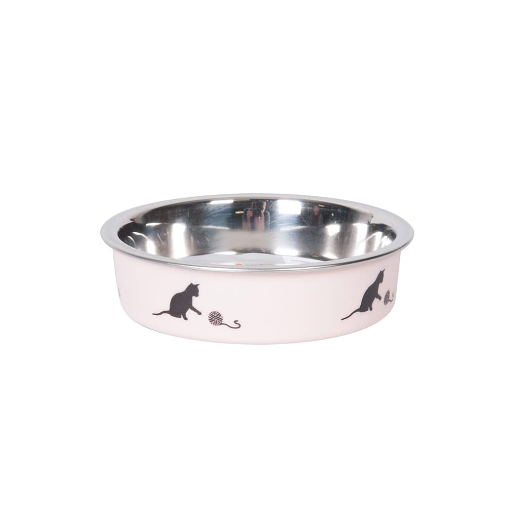 Karlie katteskål Ascar - 160 ml, Ø 10 cm, rosa