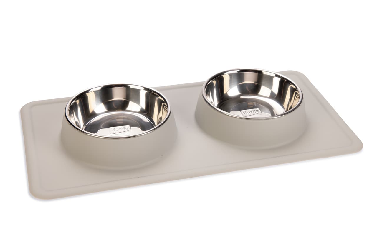 Karlie Dex Diner Set Silikon Dobbeltskl - Gr: 2 X 350 ml,  14 cm