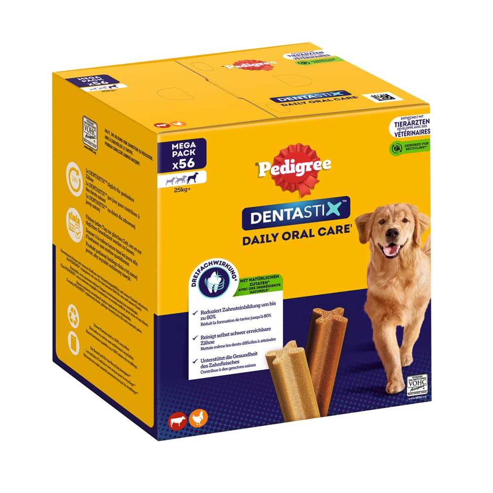 konomipakke: 168 x Pedigree DentaStix / Fresh - Large (>25 kg)