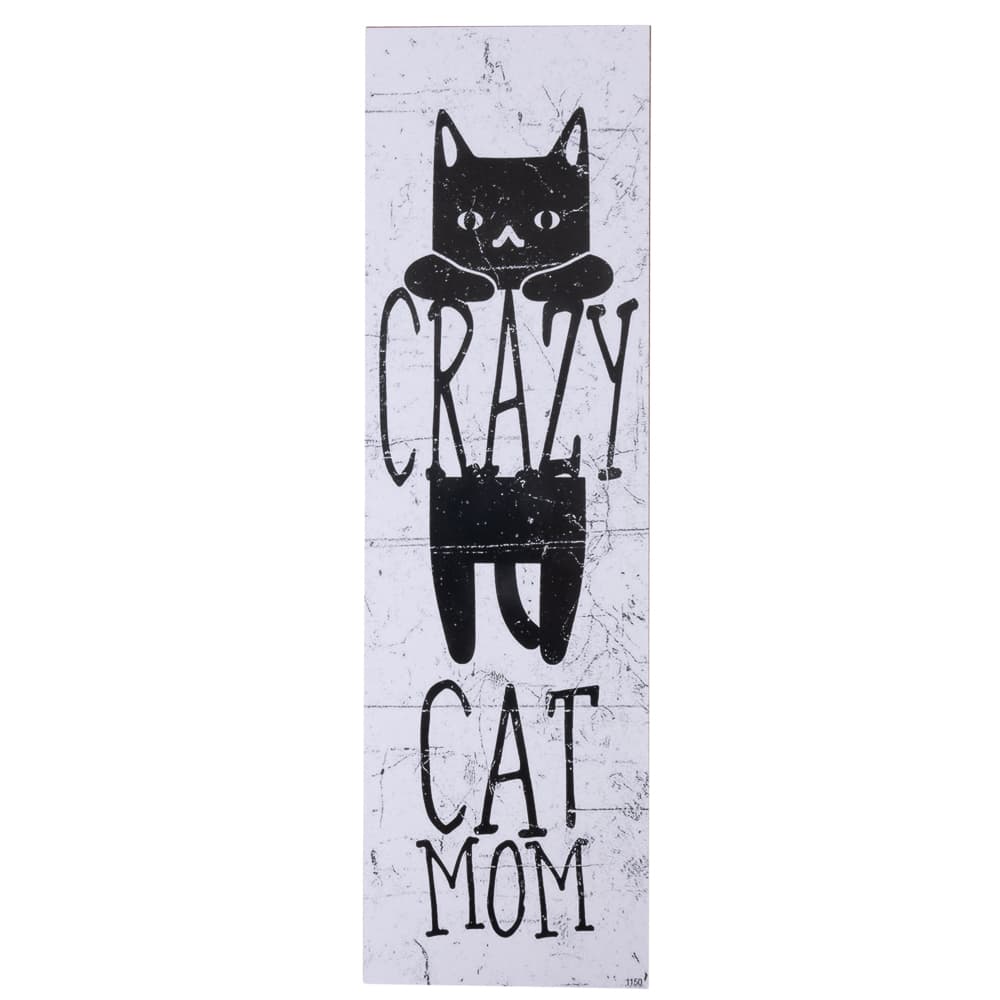 TIAKI pynteskilt "Crazy Cat Mum" - 1 stk.