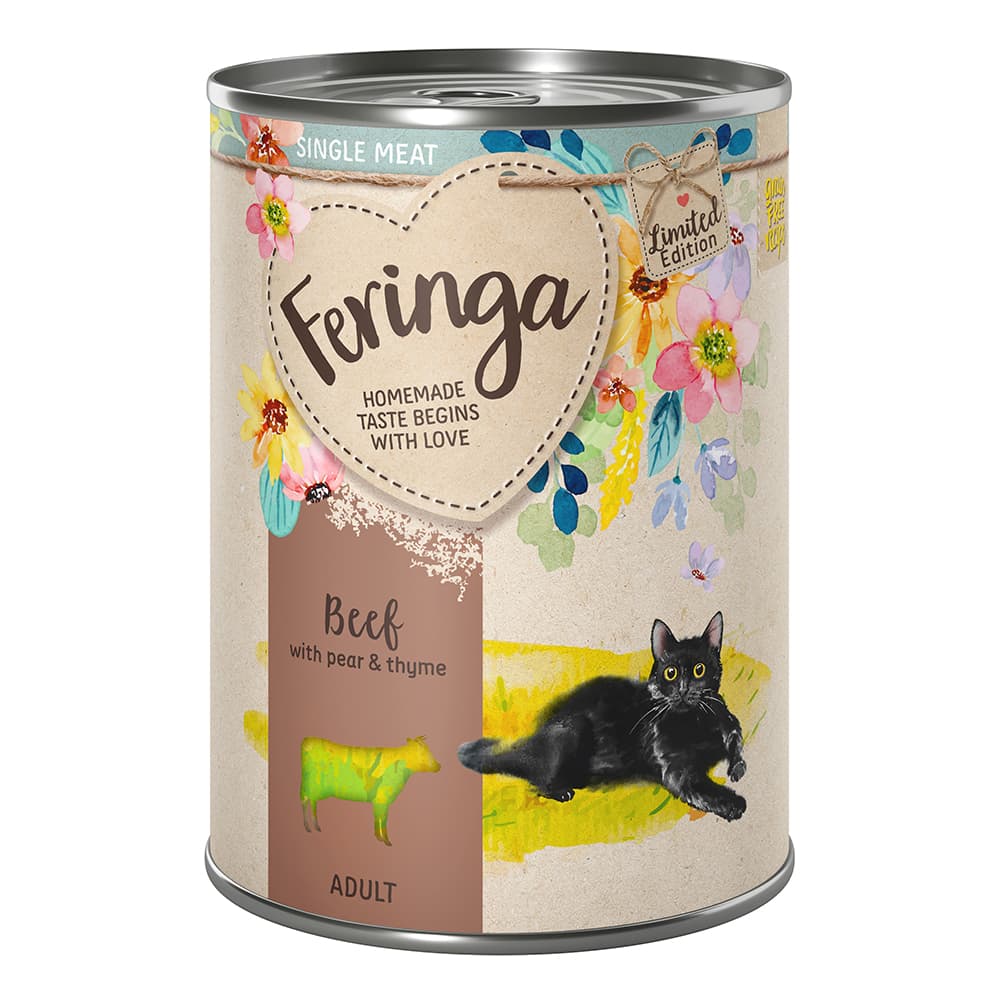 Limited Edition: Feringa Single Meat Forårsmenu Okse med Pære - 6 x 410 g