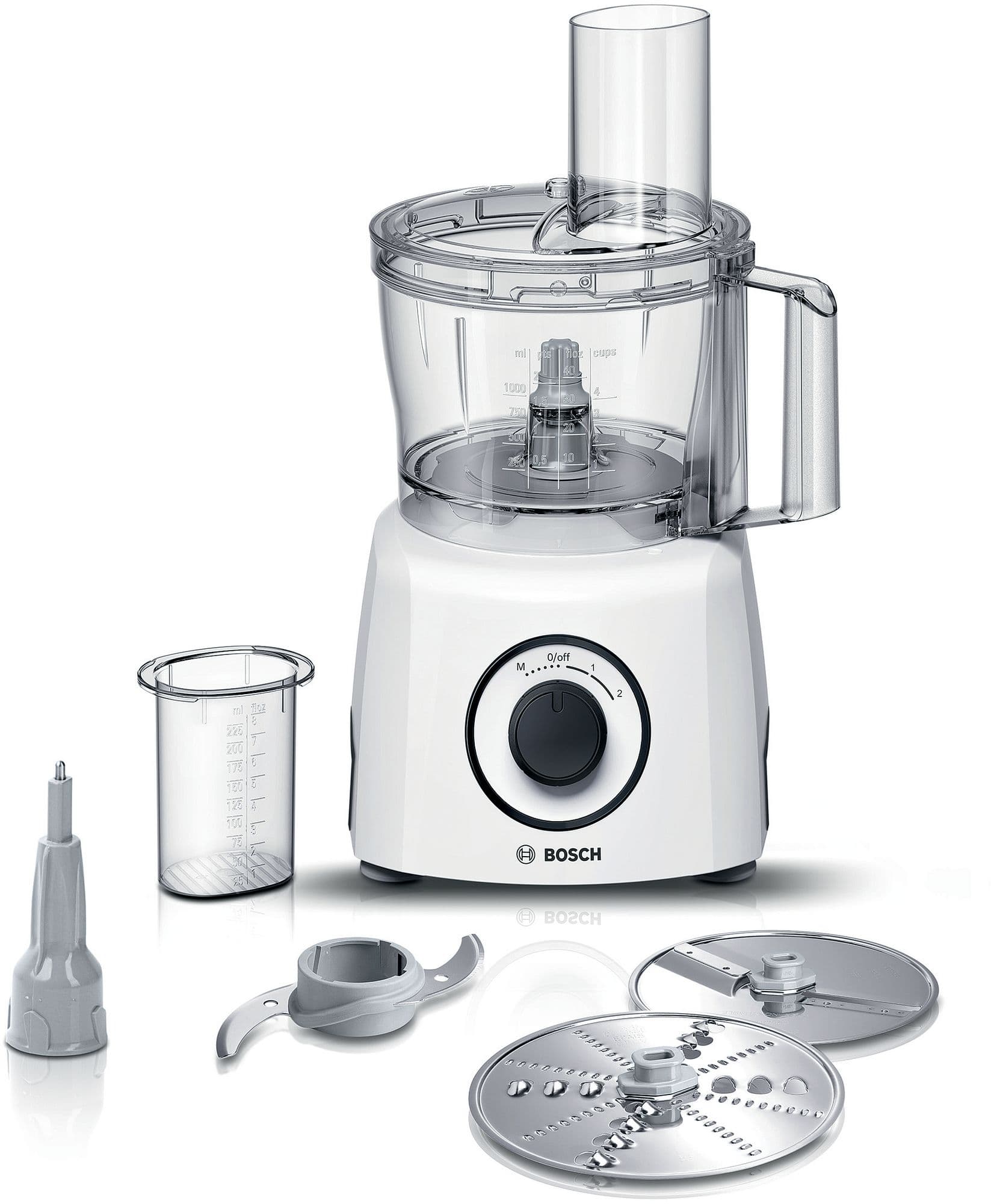 Bosch Food processor MultiTalent 3 800 W Hvid, hvid MCM3110W
