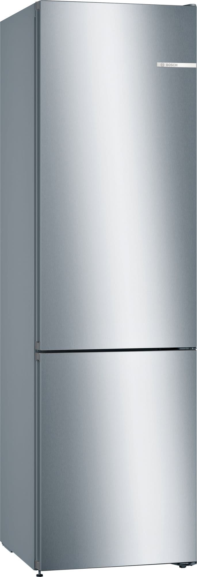 Bosch Serie 4 Køle-/fryseskab 186 x 60 cm Rustfrit stål-look KGN36VLED