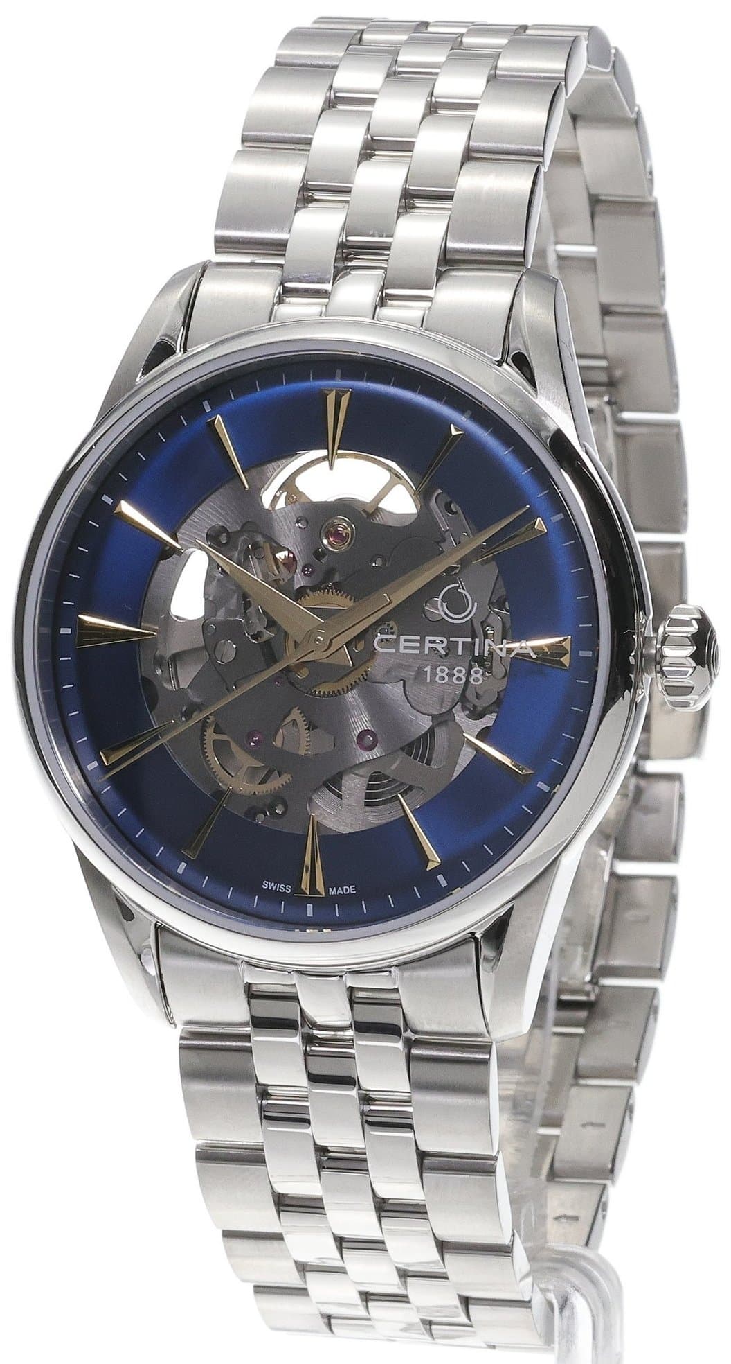 Certina Herreur C029.907.11.041.00 DS 1 Skeleton Blå/Stål Ø40 mm