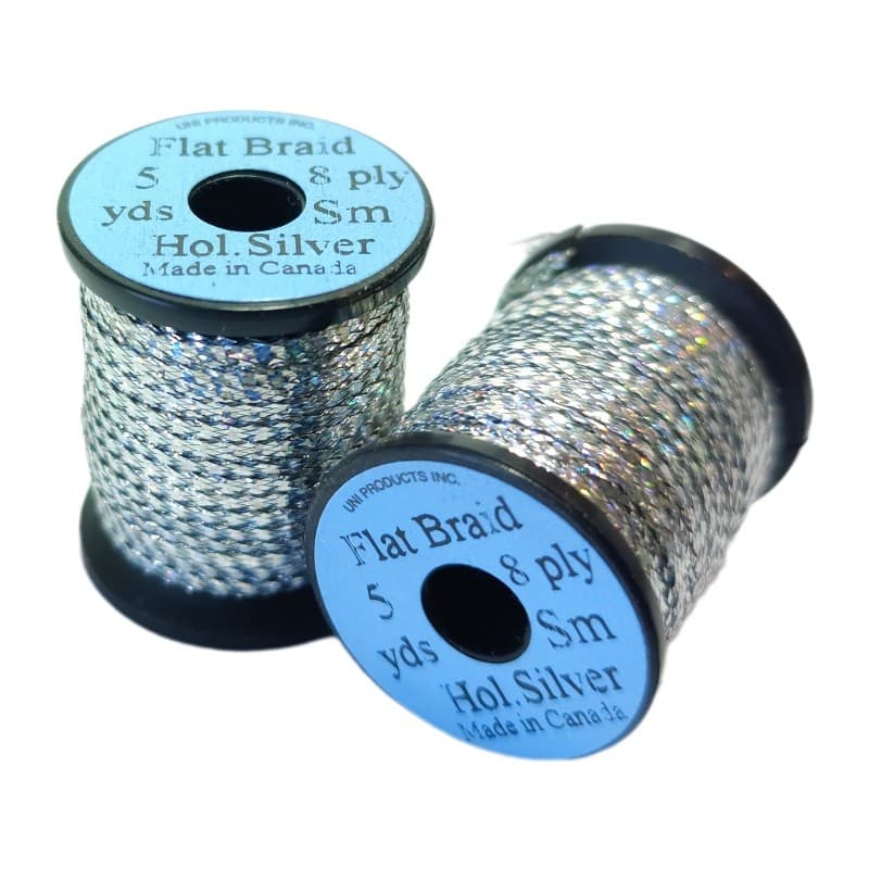 UNI flatbraid holo Silver