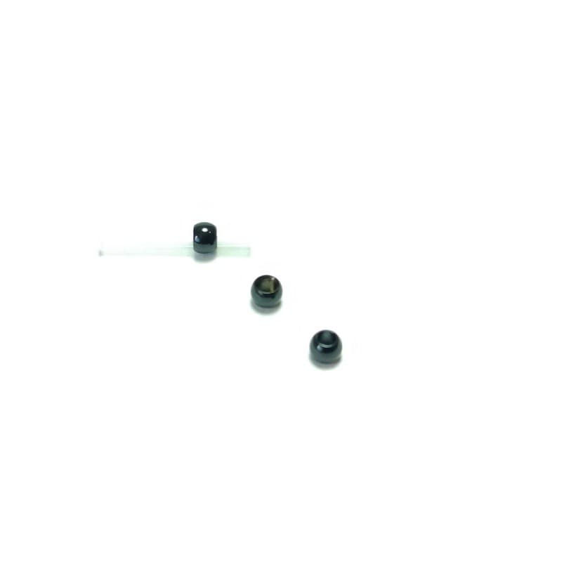 Rørflue bead Sort 3,5mm - 100stk