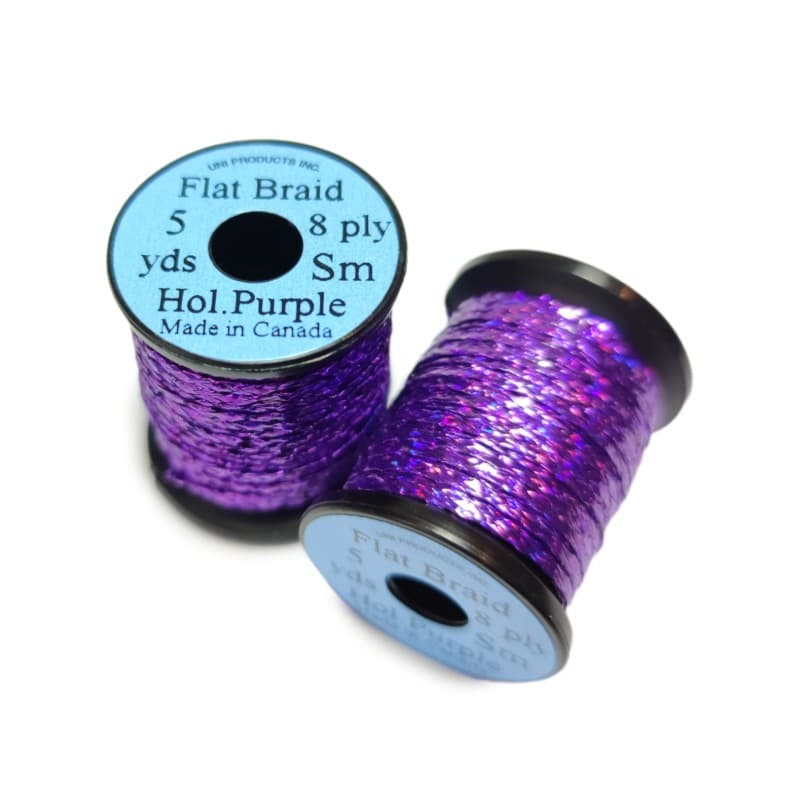 UNI flatbraid Holografisk Purple
