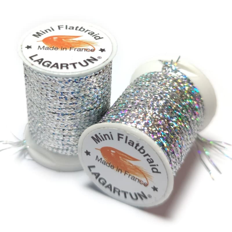 Lagartun Mini Flatbraid Holo Silver